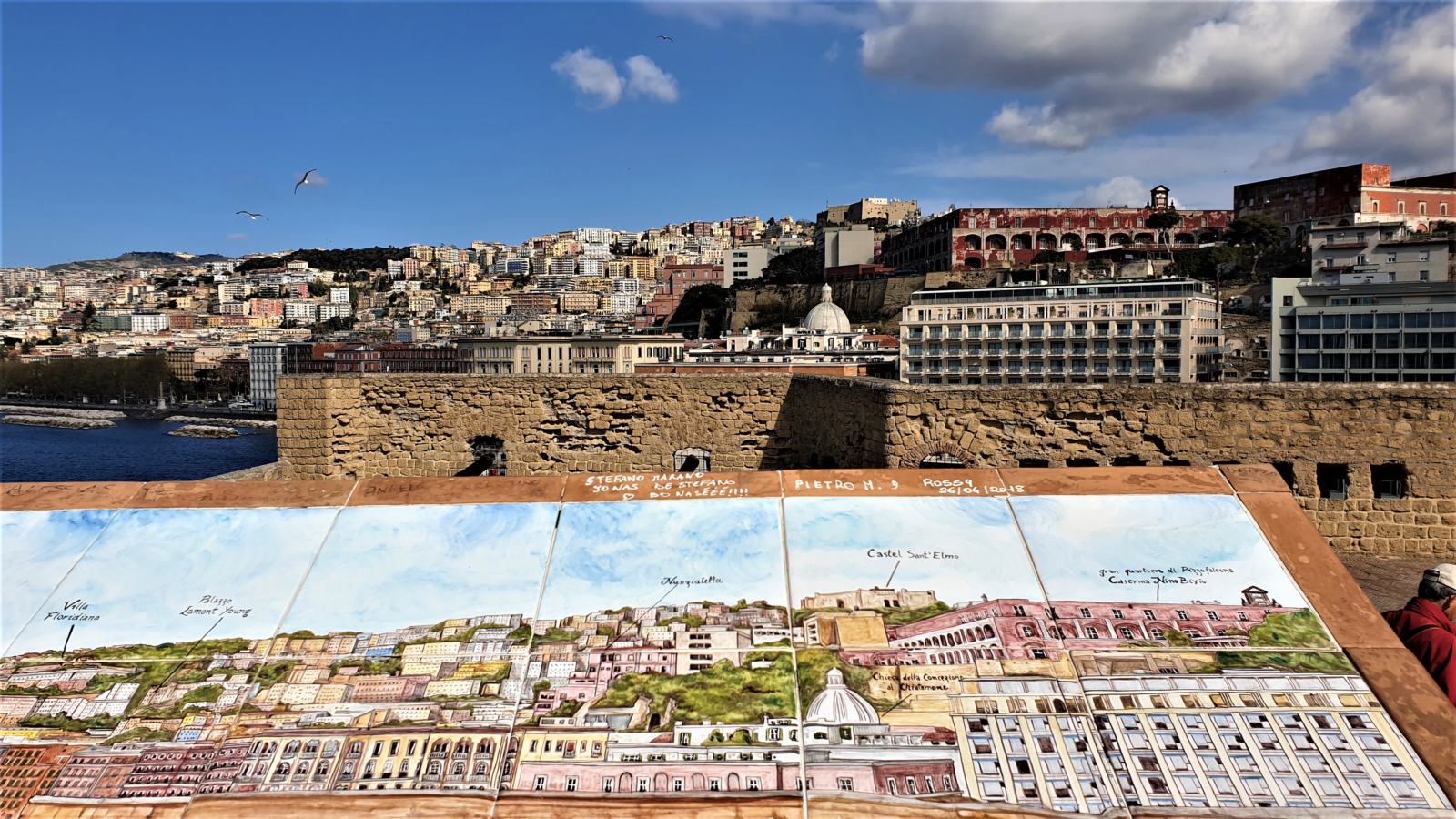 Vista dal giro di ronda di Castel dell'Ovo