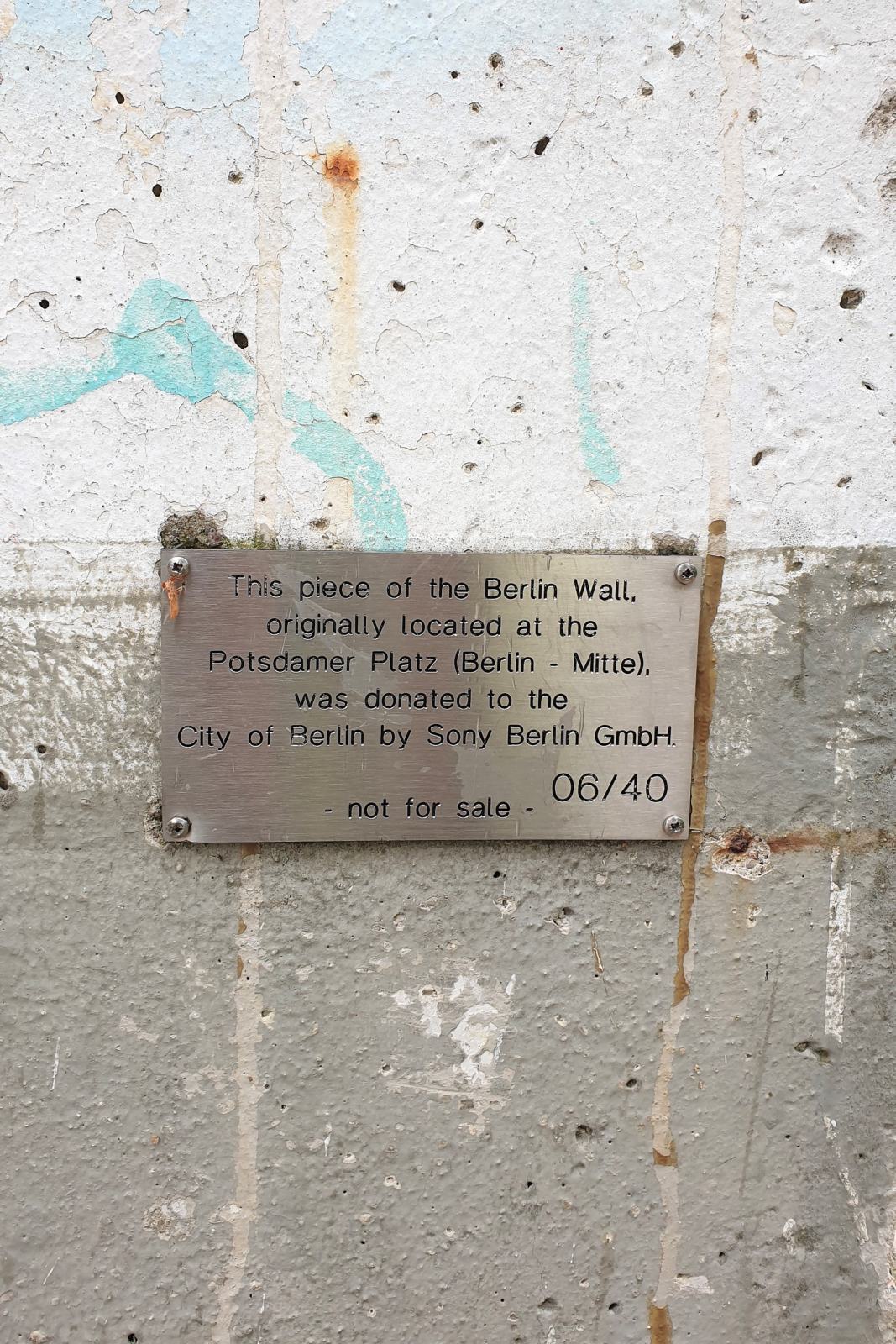 Un pezzo del muro di Berlino