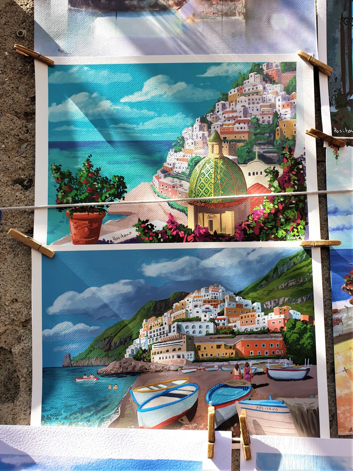 Immagini di cartoline di Positano