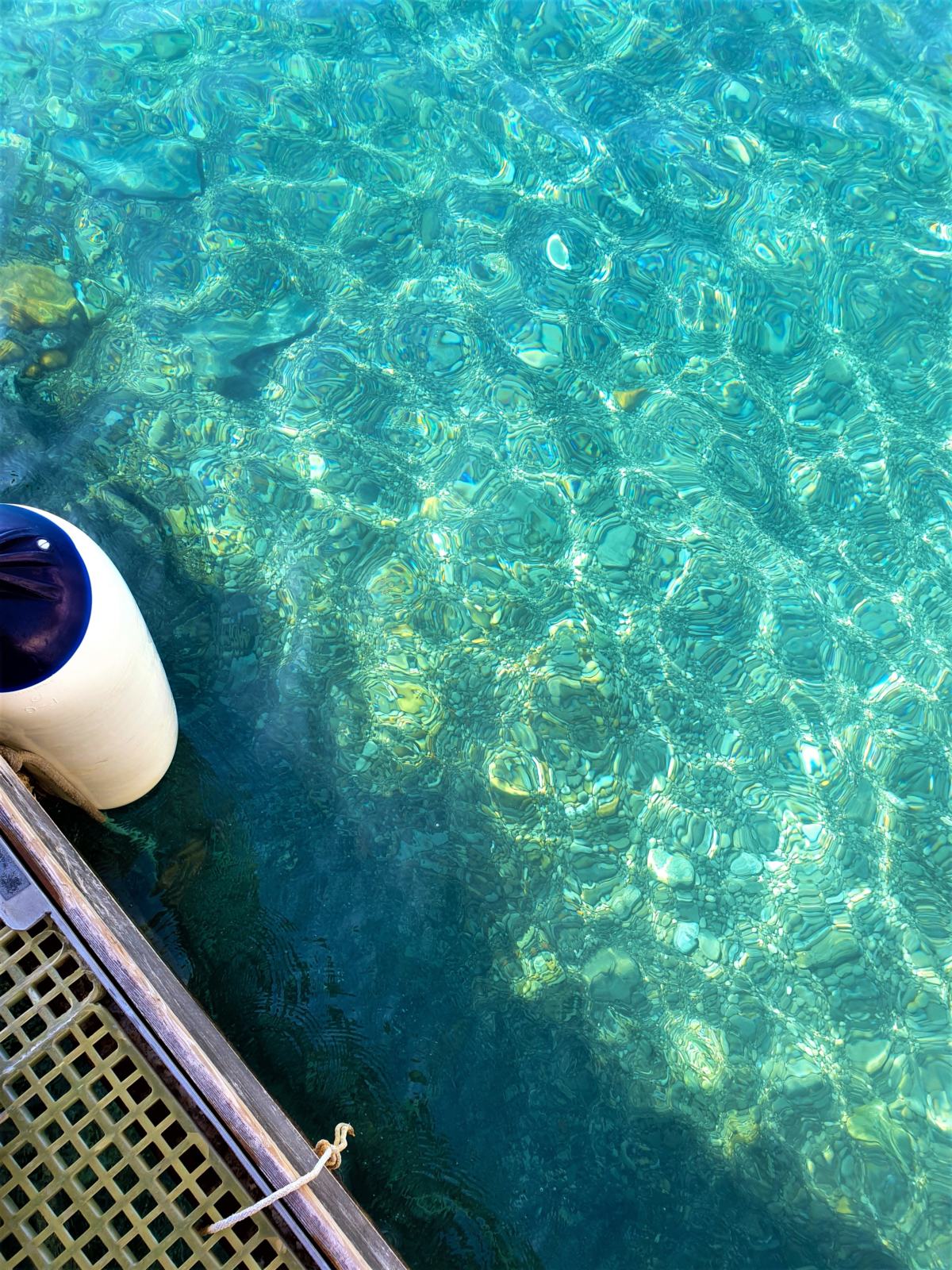 Colore dell'acqua del mare a Positano