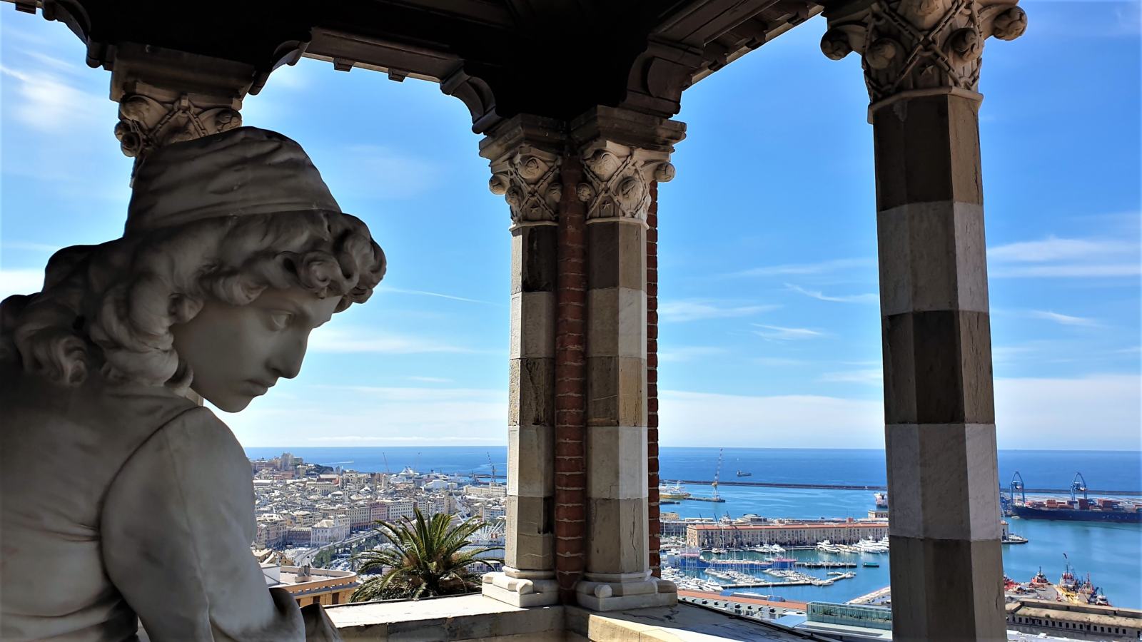 Vista sul Porto Antico dal Castello D'Albertis Genova