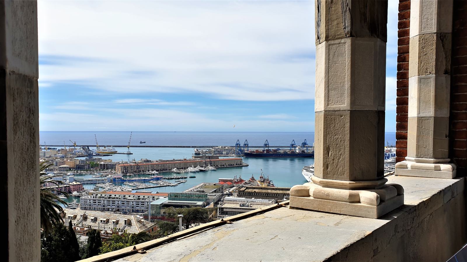 Vista sul Porto Antico dal Castello D'Albertis Genova